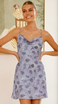 Alive Girl Sale Dresses^Bella Mini Dress - Blue Rose