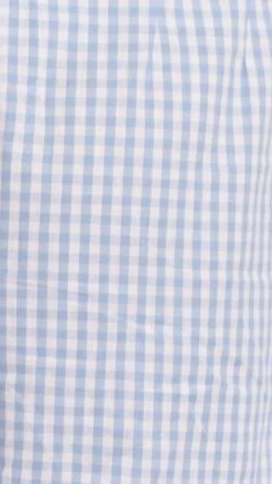 YH AND CO Tops^Belle Tie Front Shirt - Blue Check