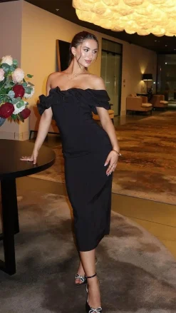 Main St Dresses|Midi^Bernadette Midi Dress - Black