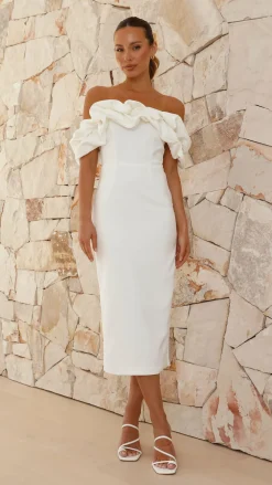 Main St Hen'S Collection|Dresses^Bernadette Midi Dress - White