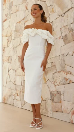 Main St Hen'S Collection|Dresses^Bernadette Midi Dress - White