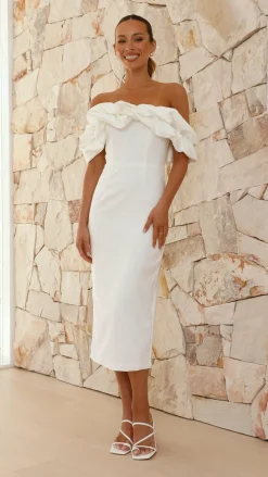 Main St Hen'S Collection|Dresses^Bernadette Midi Dress - White