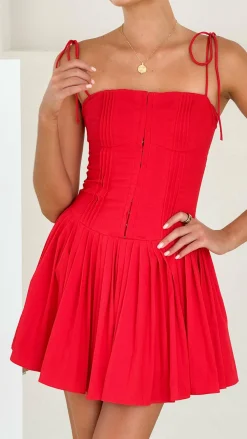 Main St Dresses|Mini^Bethi Mini Dress - Red