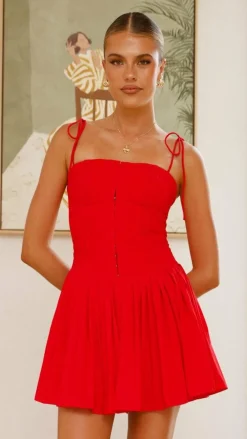 Main St Dresses|Mini^Bethi Mini Dress - Red