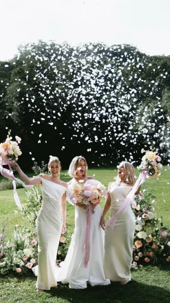 Willow Bud Bridal Accessories|Bridal Accessories^Biodegradable Confetti Cannon – White Circles