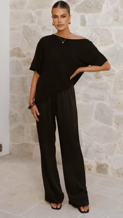 Fashion Allied Tops^Blair Off Shoulder Tee - Black