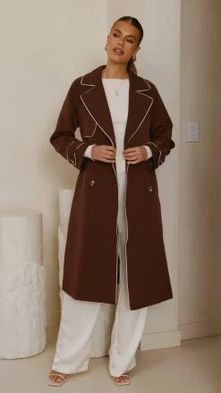 Style State Jackets|Coats^Blanca Trench Coat - Espresso