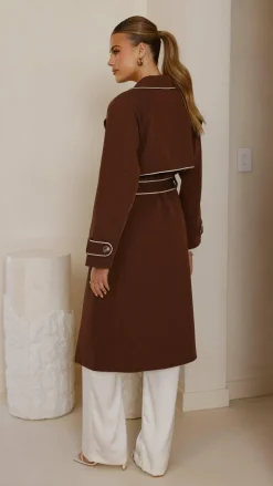 Style State Jackets|Coats^Blanca Trench Coat - Espresso