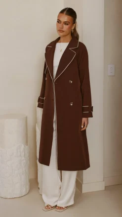 Style State Jackets|Coats^Blanca Trench Coat - Espresso