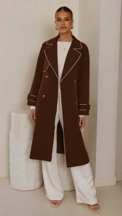 Style State Jackets|Coats^Blanca Trench Coat - Espresso