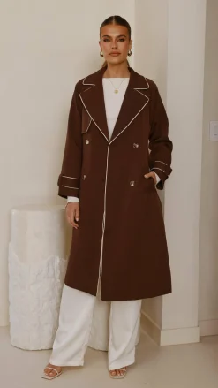 Style State Jackets|Coats^Blanca Trench Coat - Espresso