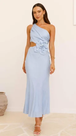 SASHA (BNE) Dresses|Maxi^Bloom One Shoulder Cut Out Maxi Dress - Blue