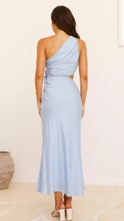 SASHA (BNE) Dresses|Maxi^Bloom One Shoulder Cut Out Maxi Dress - Blue