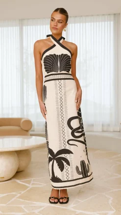 Mia Milani Dresses|Maxi^Boe Halter Maxi Dress - Palm Canyon