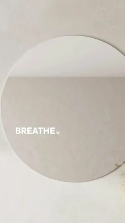 selfawear Beauty|Gift Collection^Breathe- Affirmation Mirror Sticker