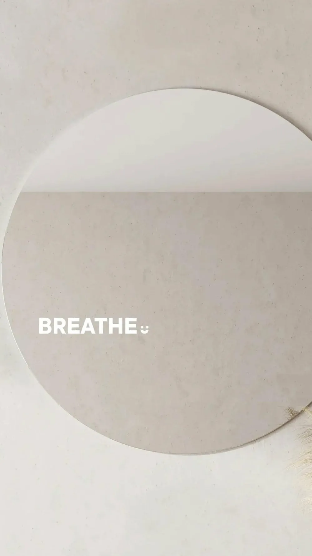 selfawear Beauty|Gift Collection^Breathe- Affirmation Mirror Sticker