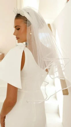 Angel Whisper Hair Accessories|Bridal Accessories^Bride To Be Veil - White