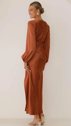 Alive Girl Sale Evening|Sale Dresses^Brigitte Maxi Dress - Copper
