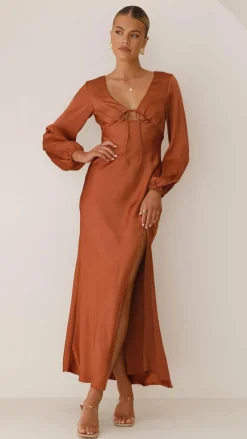 Alive Girl Sale Evening|Sale Dresses^Brigitte Maxi Dress - Copper