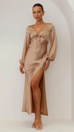 Alive Girl Sale Evening|Sale Dresses^Brigitte Maxi Dress - Latte