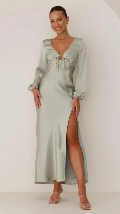 Alive Girl Sale Evening^Brigitte Maxi Dress - Olive
