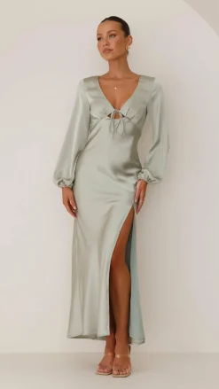 Alive Girl Sale Evening^Brigitte Maxi Dress - Olive