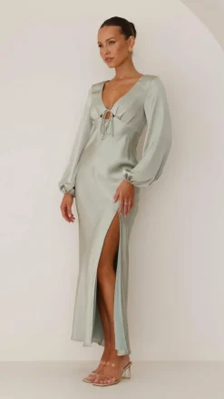 Alive Girl Sale Evening^Brigitte Maxi Dress - Olive
