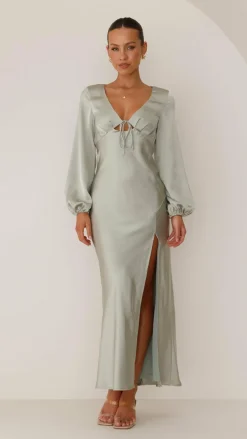Alive Girl Sale Evening^Brigitte Maxi Dress - Olive