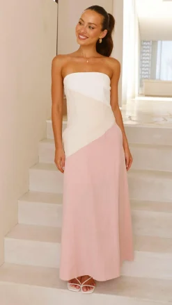 Fashion Allied Sale Dresses^Brionie Maxi Dress - Pink/ White