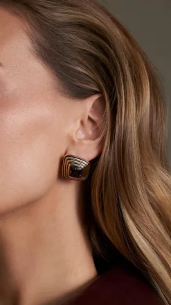 Your Accessory Shop Earrings|Polo^Bronnie Earrings - Gold / Black