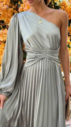 Reverse Sale Evening|Sale Dresses^Brooklyn One Shoulder Midi Dress - Olive