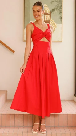 Pink Diamond Dresses|Maxi^Bryce Maxi Dress - Red
