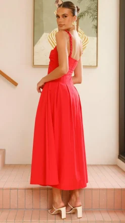 Pink Diamond Dresses|Maxi^Bryce Maxi Dress - Red