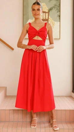 Pink Diamond Dresses|Maxi^Bryce Maxi Dress - Red