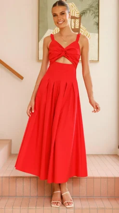 Pink Diamond Dresses|Maxi^Bryce Maxi Dress - Red