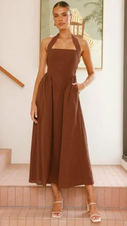 Pink Diamond Dresses|Maxi^Caden Maxi Dress - Chocolate