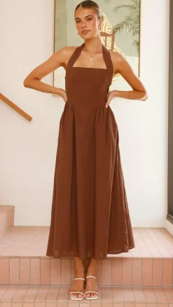 Pink Diamond Dresses|Maxi^Caden Maxi Dress - Chocolate