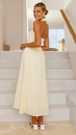 Pink Diamond Dresses|Maxi^Caden Maxi Dress - Lemon