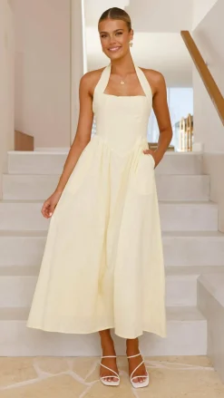 Pink Diamond Dresses|Maxi^Caden Maxi Dress - Lemon