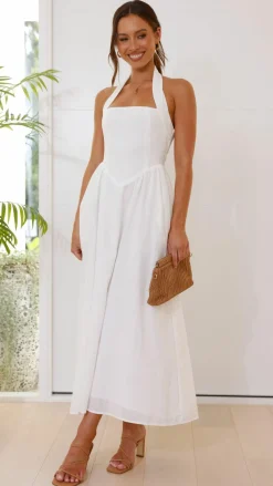 Pink Diamond Dresses|Maxi^Caden Maxi Dress - White
