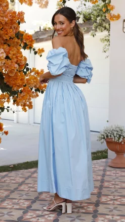 Main St Dresses|Midi^Caelius Midi Dress - Light Blue