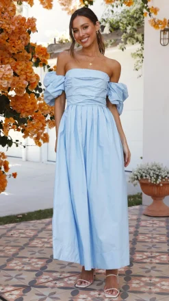 Main St Dresses|Midi^Caelius Midi Dress - Light Blue