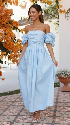 Main St Dresses|Midi^Caelius Midi Dress - Light Blue