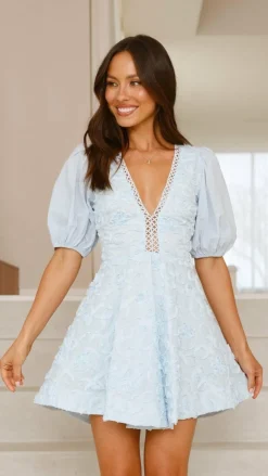 SASHA (BNE) Sale Dresses^Calanthe Mini Dress - Blue