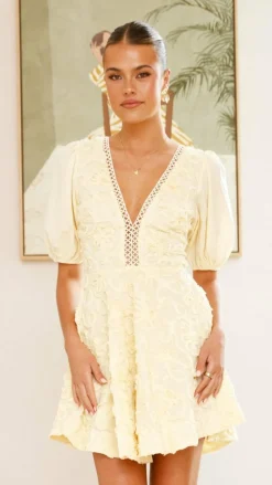 SASHA (BNE) Sale Dresses^Calanthe Mini Dress - Lemon