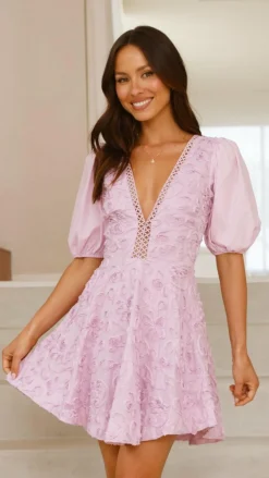 SASHA (BNE) Sale Dresses^Calanthe Mini Dress - Lilac