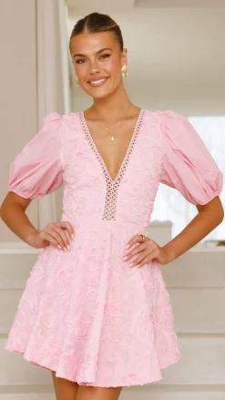 SASHA (BNE) Sale Dresses^Calanthe Mini Dress - Soft Pink