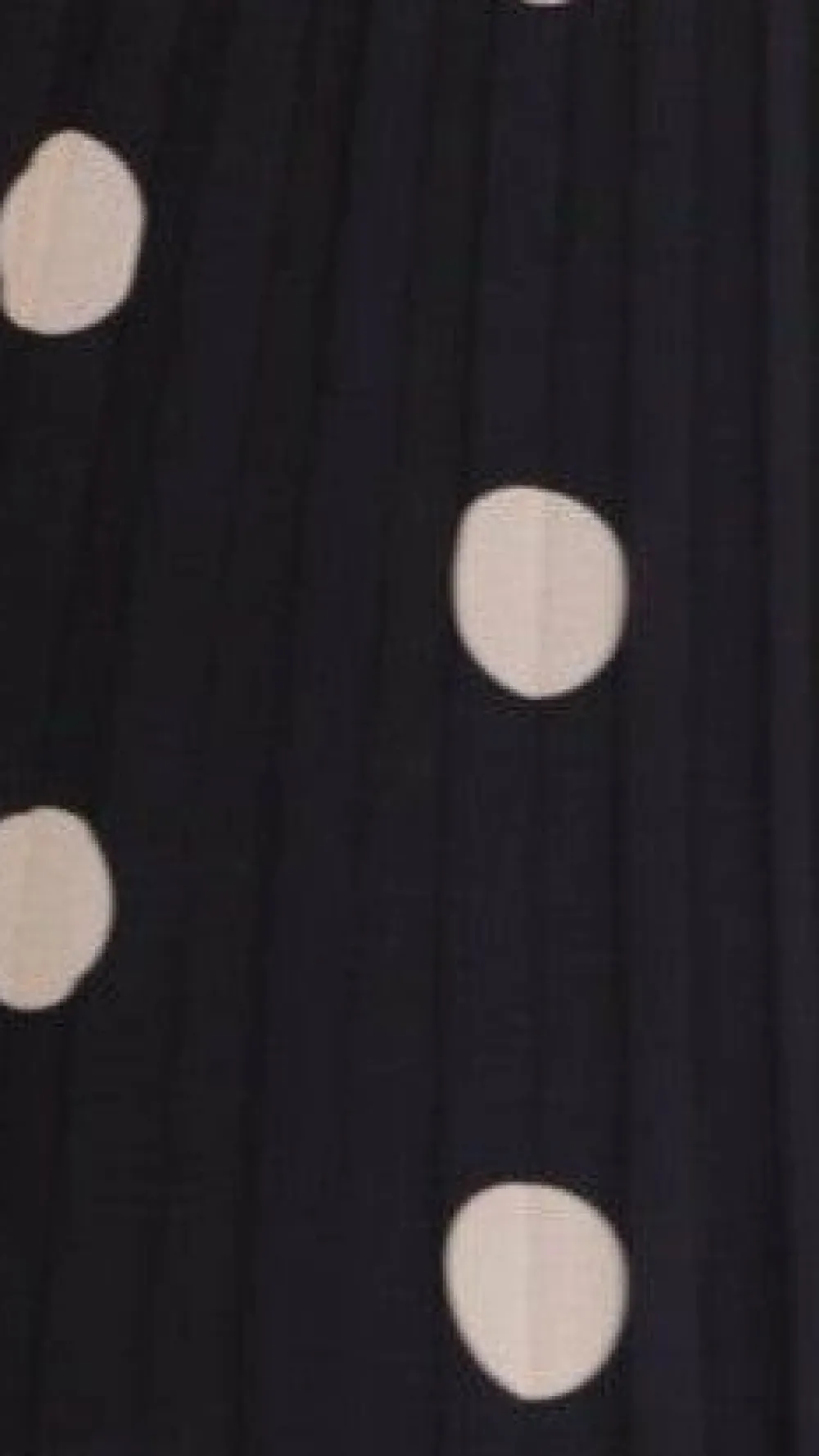 Main St Sets|Bottoms^Cambree Peplum Top and Maxi Skirt Set - Black / Beige Polka Dot