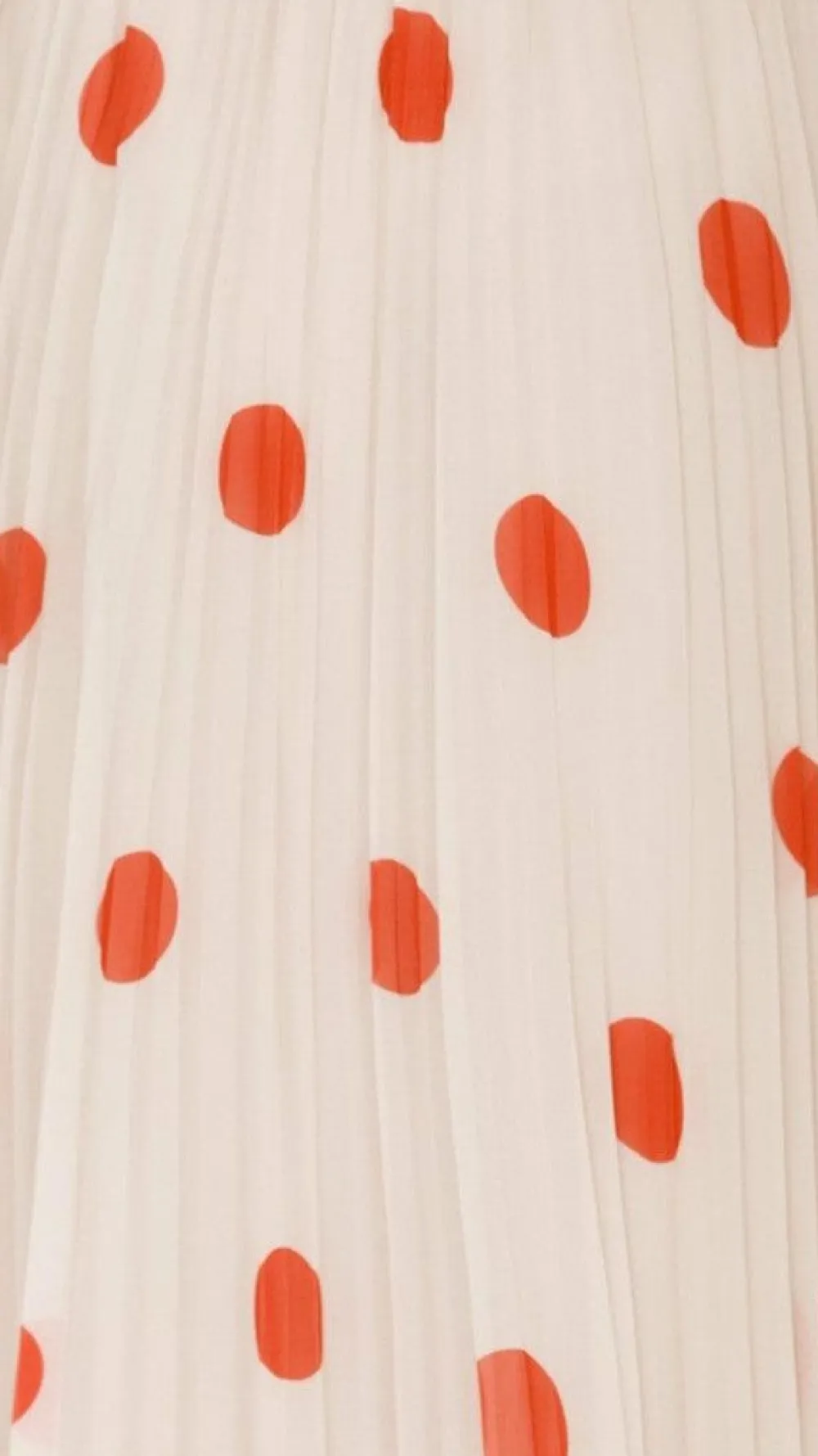Main St Sets|Bottoms^Cambree Peplum Top and Maxi Skirt Set - Beige / Red Polka Dot