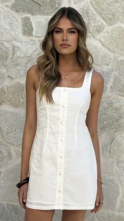 Burans Dresses|Mini^Candie Mini Dress - Off White